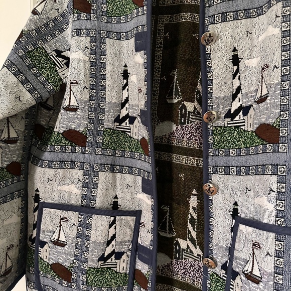 Blair vintage lighthouse & Sailboat Jacket - Picture 5 of 7